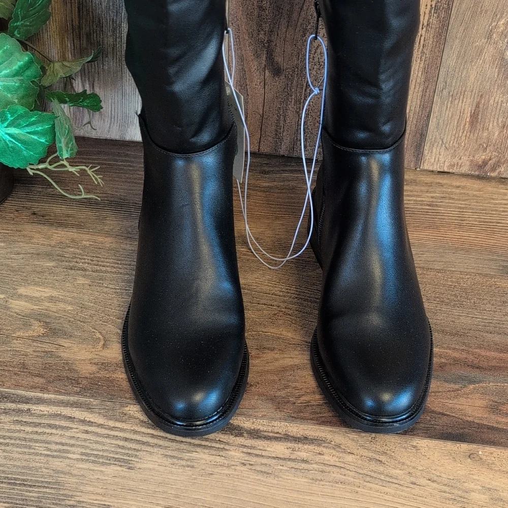 A New Day Black Over the Knee Women's Memory Foam Hope NWT Boots 8,5 M191